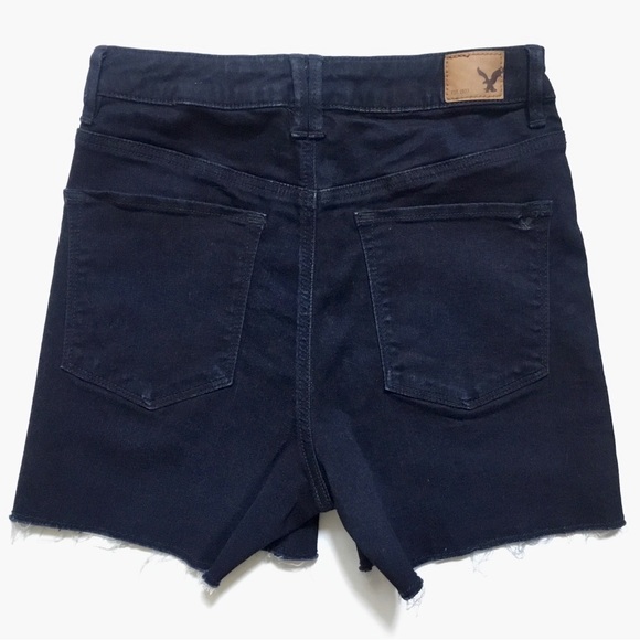 American Eagle Outfitters High-Waisted Cut Off Denim Jean Shorts - Picture 2 of 9